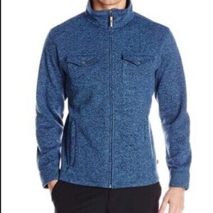 Mountain Khakis Sweater Jacket Men's S Blue Old Faithful Full Zip 4 Pocket NICE✅